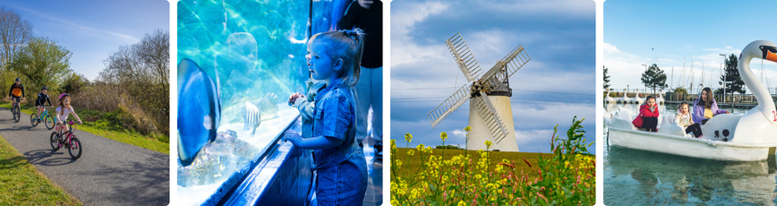 Comber Greenway, Exploris Aquarium, Ballycopeland Windmill and Pickie Funpark